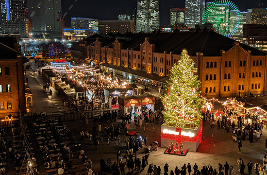 Christmas Market in Yokohama Red Brick Warehouse