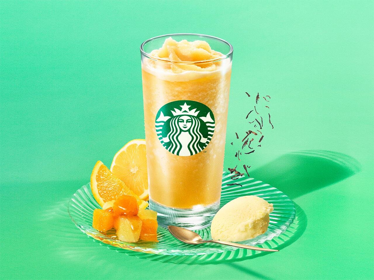 เครื่องดื่มฤดูใบไม้ผลิใหม่จาก Starbucks ญี่ปุ่น_シトラス ＆ ハニー ソルベ ティー_Citrus & Honey Sorbet Tea_ชาเชอร์เบทส้มน้ำผึ้ง