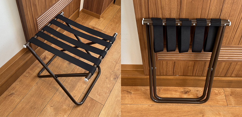 ชั้นวางกระเป๋าโรงแรม