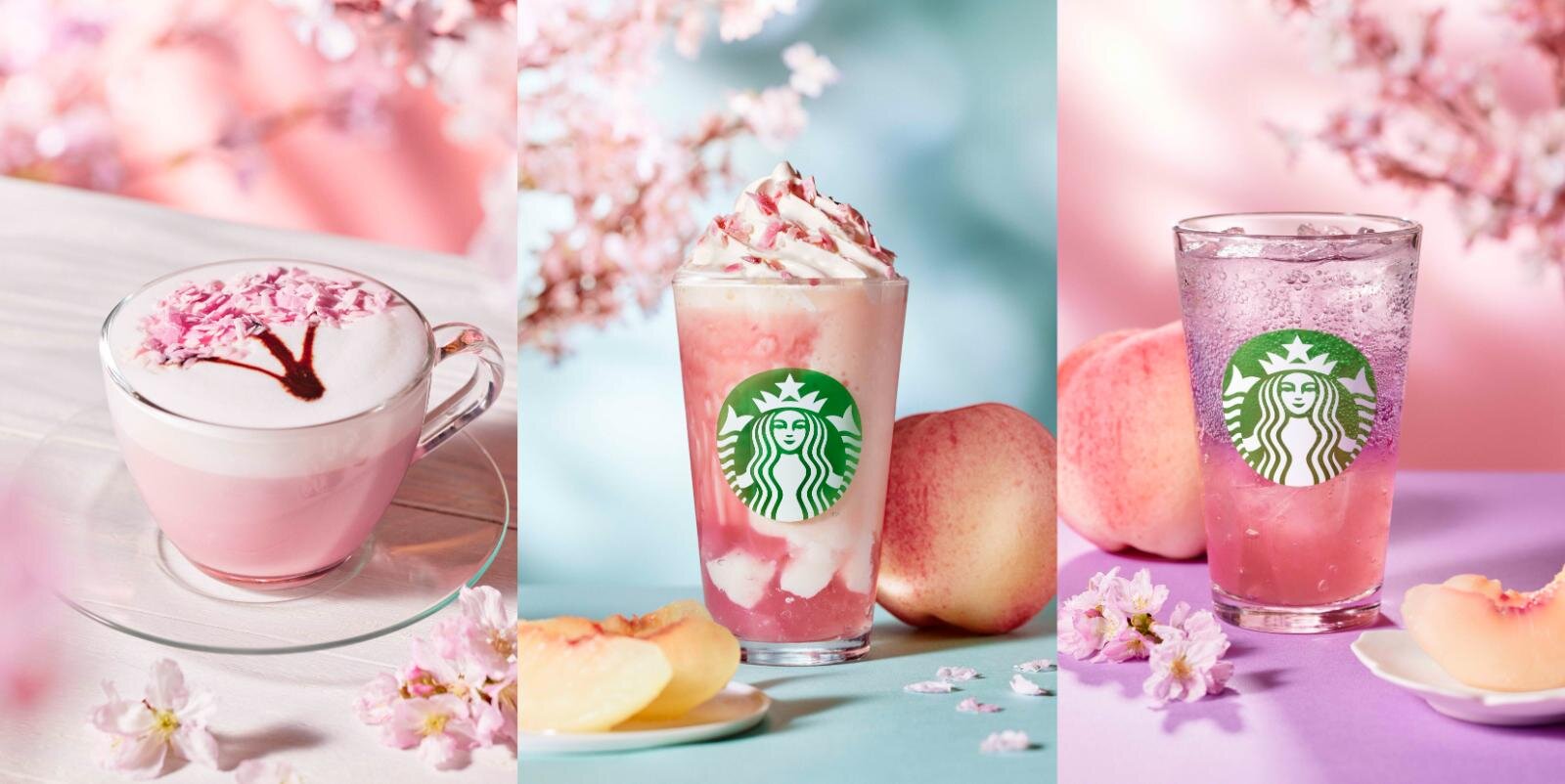 เครื่องดื่มใหม่ฤดูซากุระจาก Starbucks Japan_ซีรีส์เครื่องดื่ม Sakura Sakuyo_桜 咲くよ